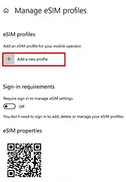 Step 4: Add a profile