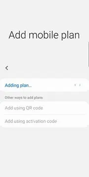 “Adding plan…” is shown